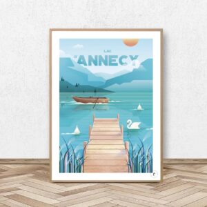 Affiche Annecy - Lac d'Annecy