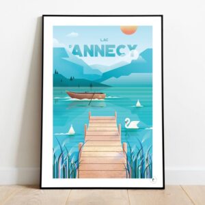 Affiche Annecy - Lac d'Annecy – Image 3
