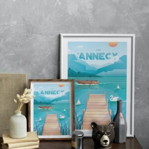 Affiche Annecy - Lac d'Annecy – Image 4