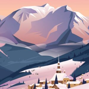 Affiche Combloux - Mont Blanc