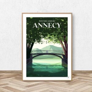 Affiche Annecy - Pont des Amours