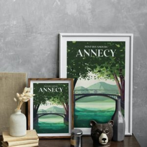Affiche Annecy - Pont des Amours – Image 3