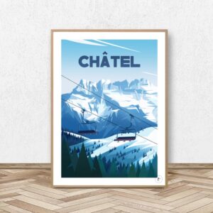 Affiche Châtel - Dents du Midi