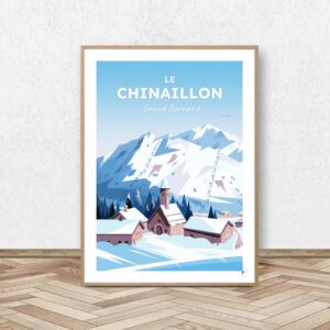 Affiche Le Chinaillon - Le Grand Bornand - Hiver