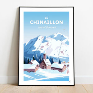 Affiche Le Chinaillon - Le Grand Bornand - Hiver