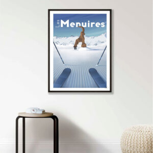 Affiche Les Menuires - Les 3 Vallées