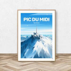 Affiche Pic du Midi de Bigorre - Hautes Pyrénées