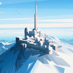 Affiche Pic du Midi de Bigorre - Hautes Pyrénées