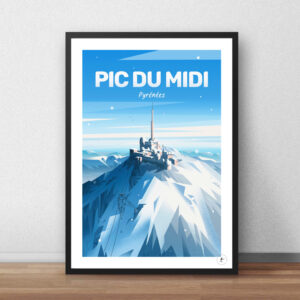 Affiche Pic du Midi de Bigorre - Hautes Pyrénées