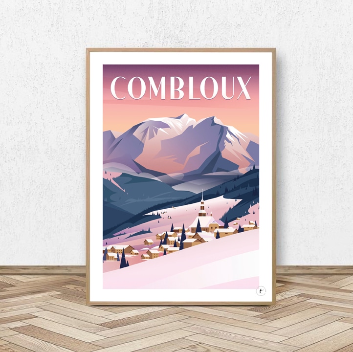 Affiche Combloux - Mont Blanc
