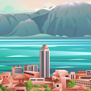 Affiche Montreux - Lac Léman - Affiche Alpine (1)
