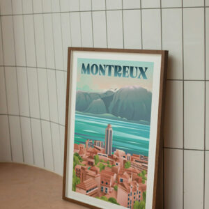 Affiche Montreux - Lac Léman - Affiche Alpine (3)