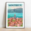 Affiche Montreux - Lac Léman - Affiche Alpine (4)