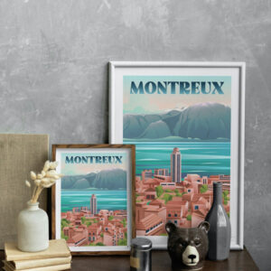 Affiche Montreux - Lac Léman - Affiche Alpine (6)
