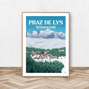 Affiche Praz de Lys Sommand - Affiche Alpine (2)