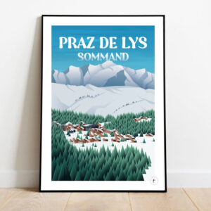 Affiche Praz de Lys Sommand - Affiche Alpine (4)