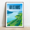 Affiche Aix les Bains - Affiche Alpine