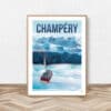 Affiche Champéry - Valais - Suisse - Affiche Alpine