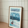 Affiche Champéry - Valais - Suisse - Affiche Alpine