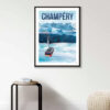 Affiche Champéry - Valais - Suisse - Affiche Alpine