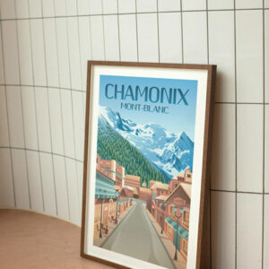 Affiche Chamonix - Mont Blanc - Affiche Alpine
