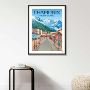Affiche Chamonix - Mont Blanc - Affiche Alpine