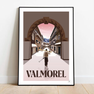 Affiche Valmorel - Affiche Alpine