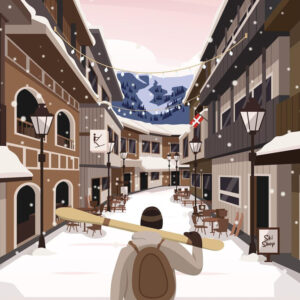 Affiche Valmorel - Affiche Alpine