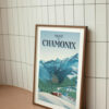 Affiche Vallée de Chamonix - Mont Blanc - Affiche Alpine