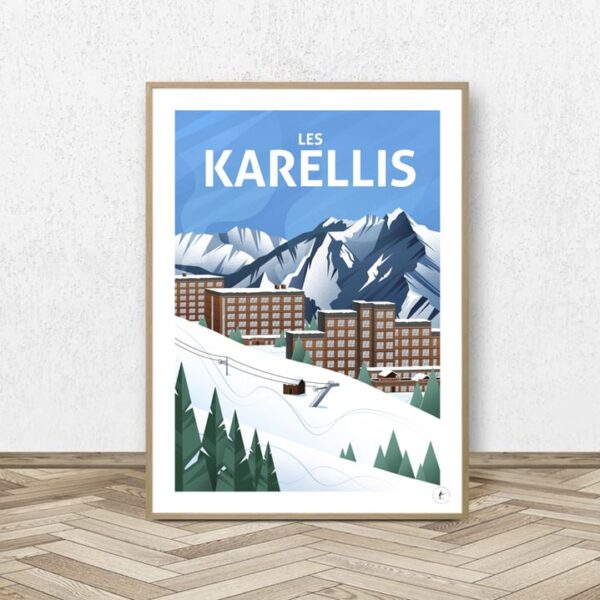 Affiche Les Karellis - Maurienne