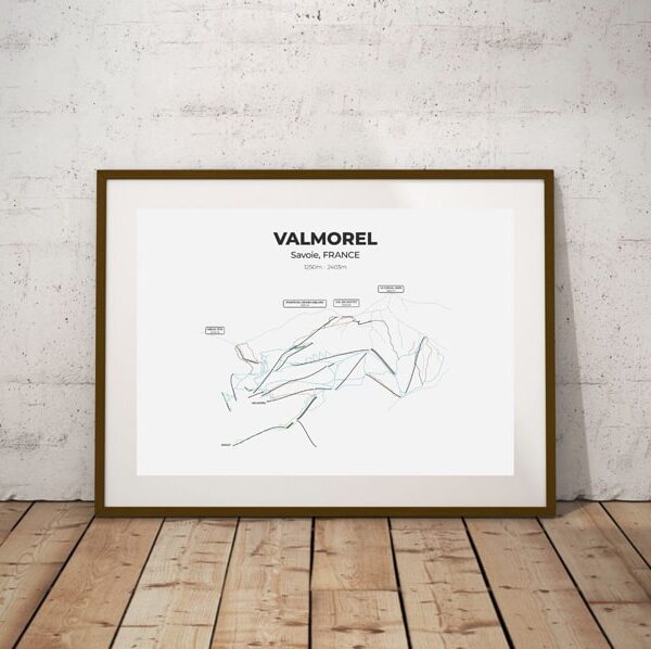 Affiche Plan des Pistes - Valmorel