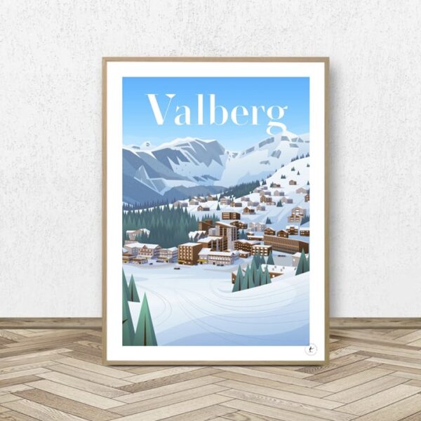 Affiche Valberg - Station de Ski Alpes du Sud