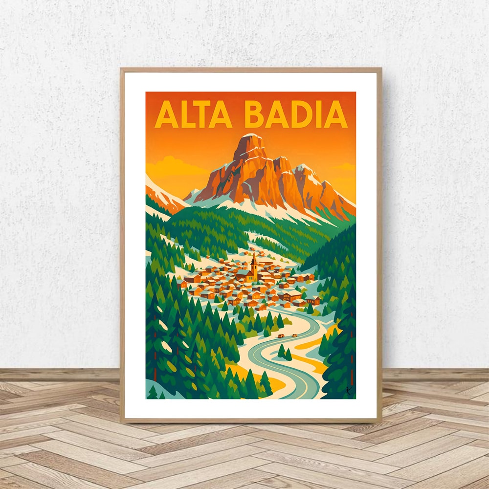 Affiche Alta Badia - Affiche Alpine
