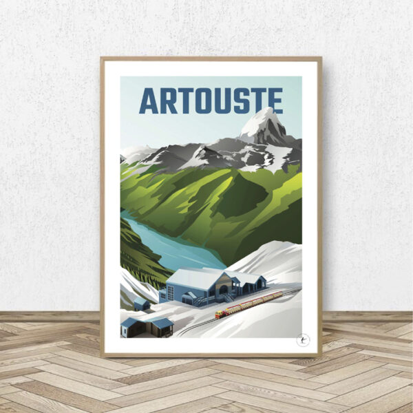 Affiche Artouste - Affiche Alpine