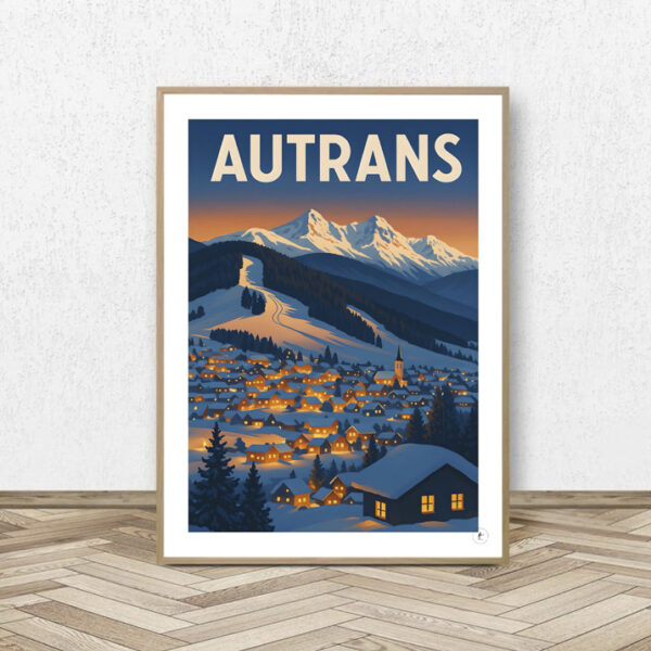 Affiche Autrans - Affiche Alpine