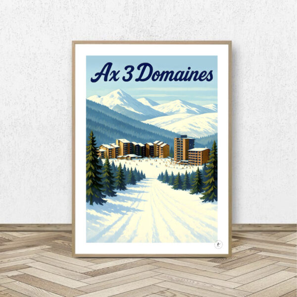 Affiche Ax3Domaines - Affiche Alpine