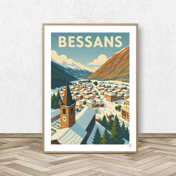 Affiche Bessans - Affiche Alpine