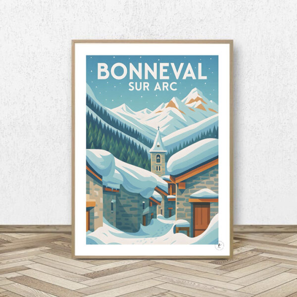 Affiche Bonneval Sur Arc - Affiche Alpine