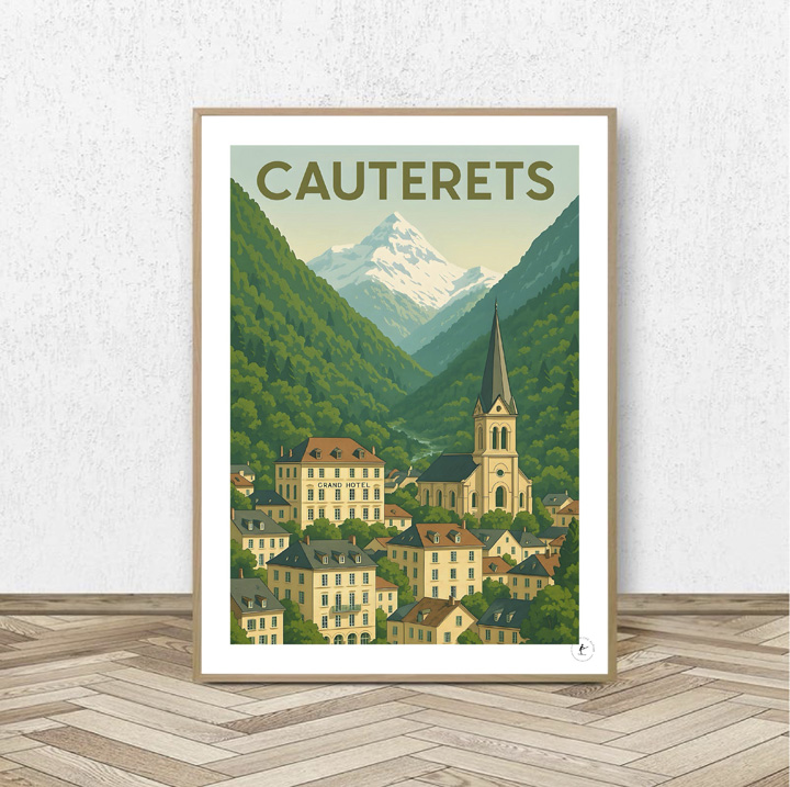 Affiche Cauterets - Affiche Alpine