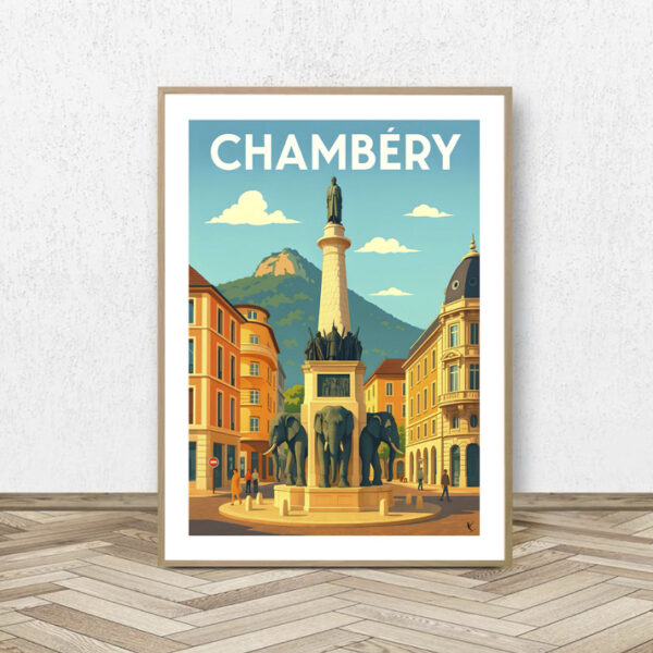 Affiche Chambéry - Affiche Alpine