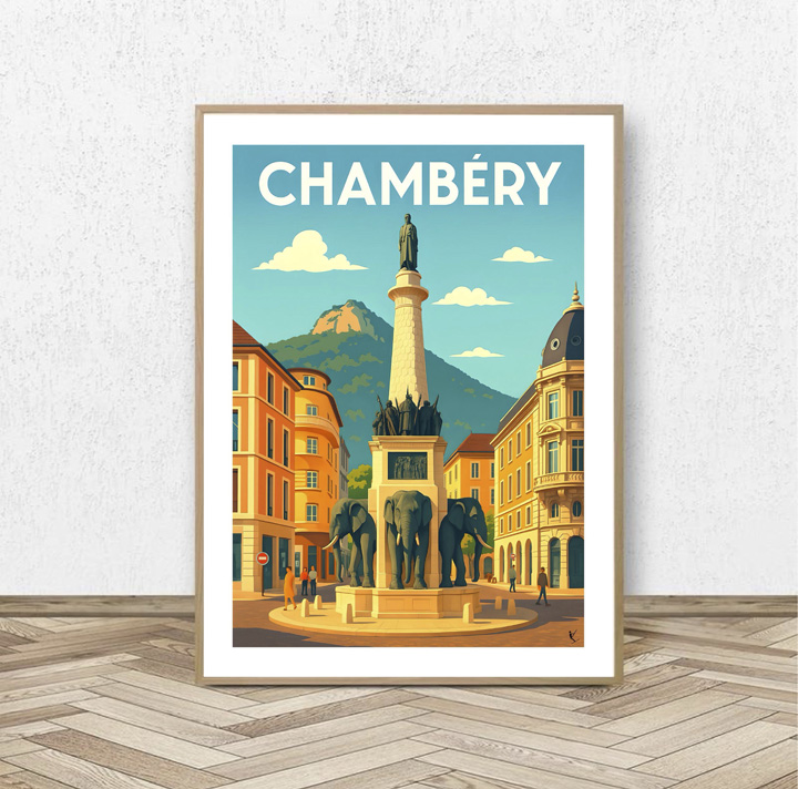 Affiche Chambéry - Affiche Alpine