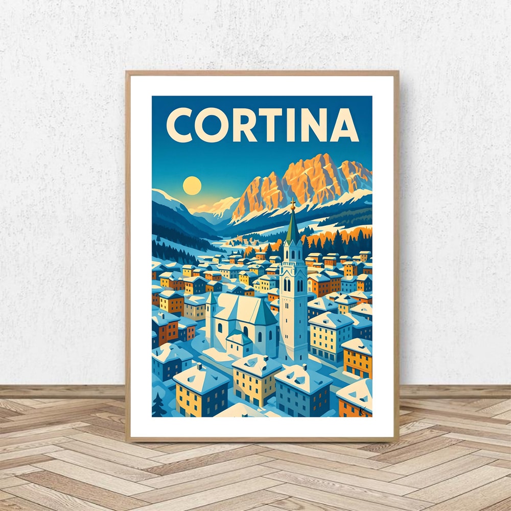 Affiche Cortina d'Ampezzo - Affiche Alpine