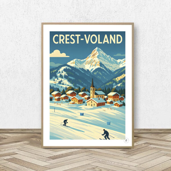 Affiche Crest-Voland - Affiche Alpine
