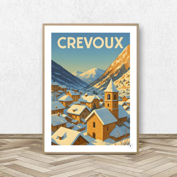 Affiche Crevoux - Affiche Alpine