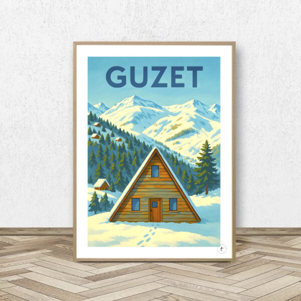 Affiche Guzet - Affiche Alpine
