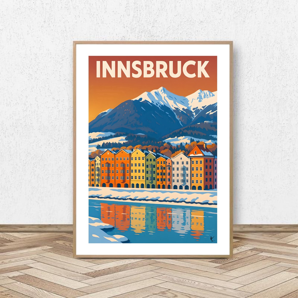 Affiche Innsbruck - Affiche Alpine