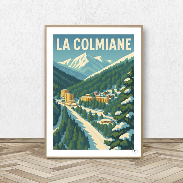 Affiche La Colmiane - Affiche Alpine