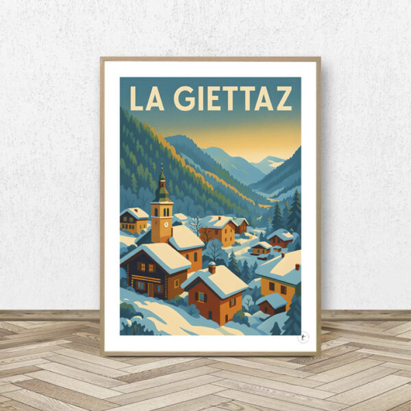 Affiche La Giettaz - Affiche Alpine