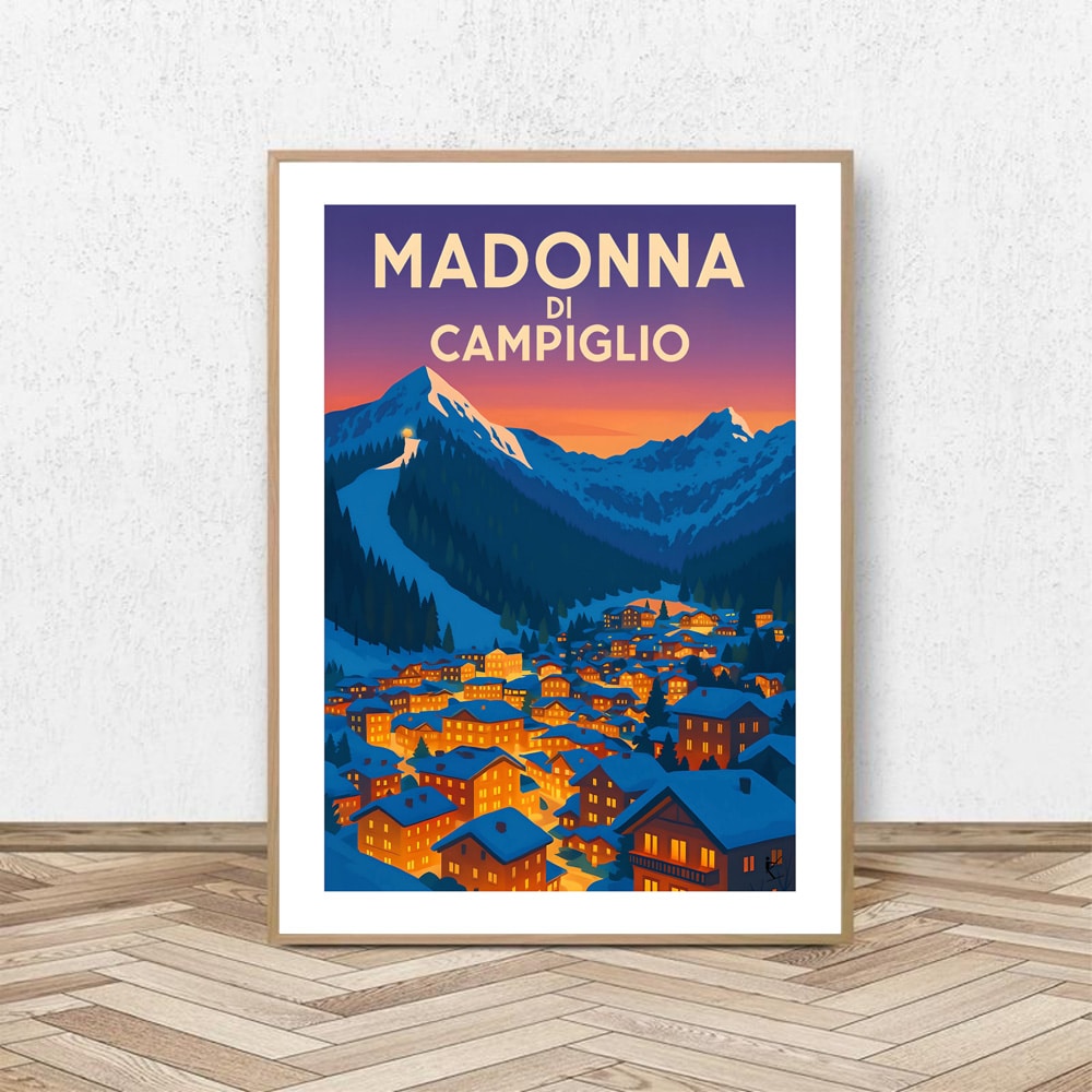 Affiche Madonna di Campiglio - Affiche Alpine