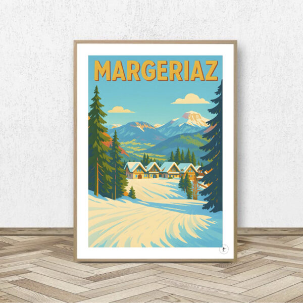 Affiche Margeriaz - Affiche Alpine
